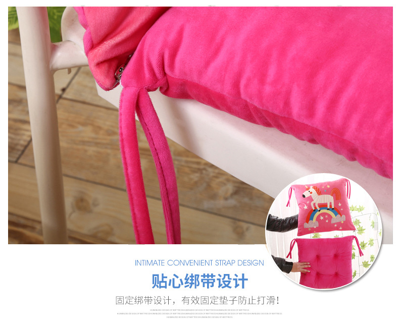 Phim hoạt hình mèo mùa đông Kitty với đệm cộng với đệm dễ thương đệm ghế sofa đệm đệm thảm trải ghế gỗ phòng khách