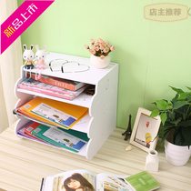 3 layers of documents frame 4a information dossier box desktop creative finishing bar student book office storage supplies multilayer K