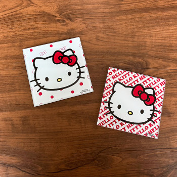 Hellokitty glass coasters