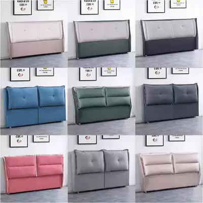 Headboard soft bag modern simple technology cloth backrest board light luxury solid wood floor-to-ceiling soft bag single double customization