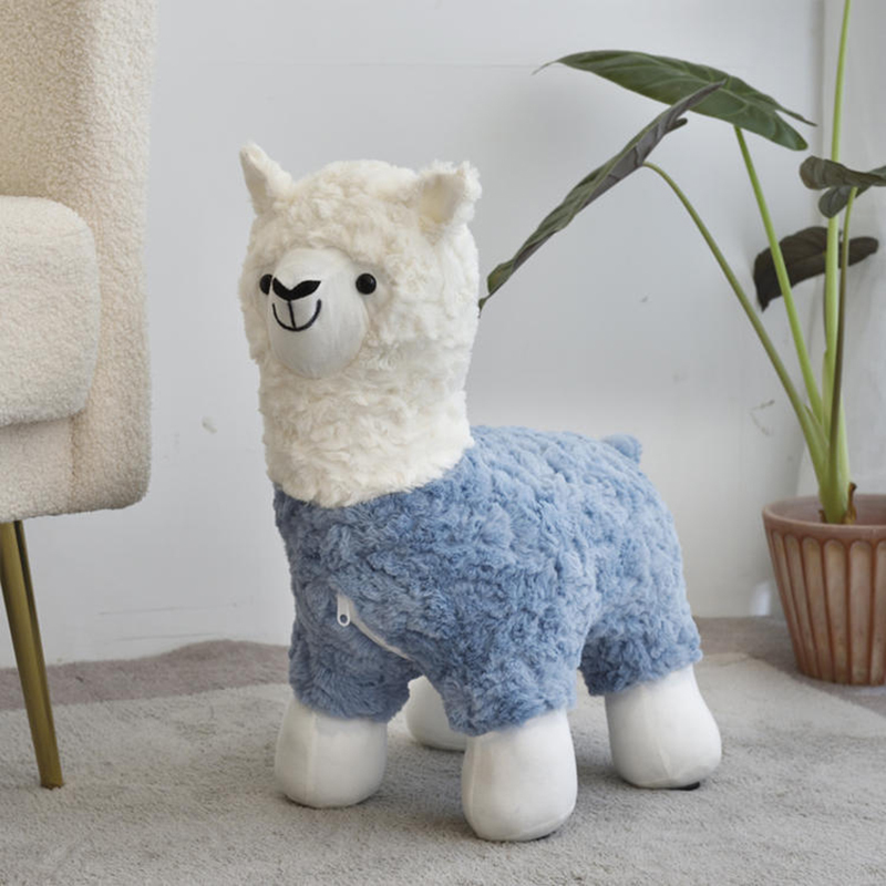 Cute Alpaca-Shaped Children's Stool, Creative Animal Seat for Living Room, Simple Modern Home Use Cute Alpaca-Shaped Children's Stool, Creative Animal Seat for Living Room, Simple Modern Home Use