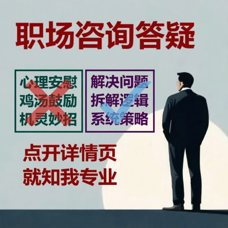 1V1 Workplace Consultation and Q&A, Interpersonal Relationships, Career Advancement, Career Planning, Answering Questions, Psychological Stress, Career Confusion