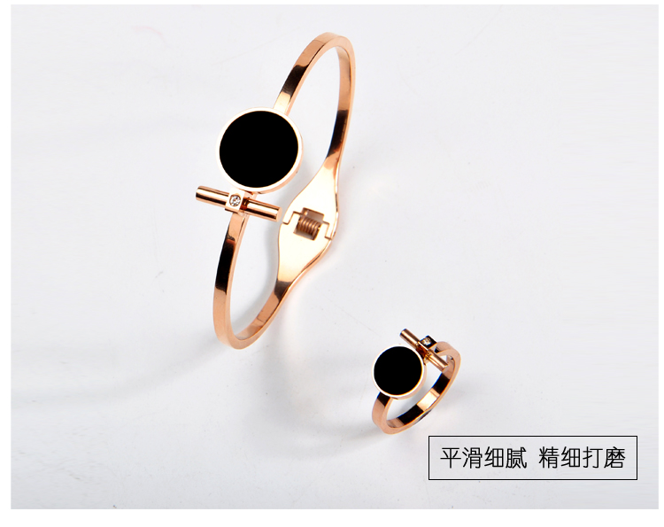Châu Âu và Mỹ không phai vòng đeo tay bằng thép titan nữ trang sức vàng hồng phiên bản Hàn Quốc của vòng đeo tay sinh viên đơn giản hipster hoang dã vòng tay dw chính hãng