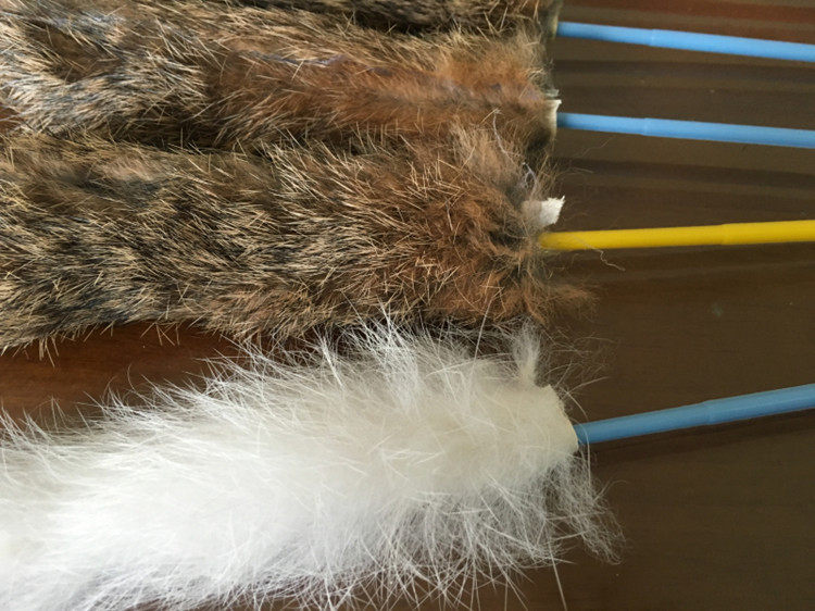 Long Strip Rabbit Hair Brush Bar Teasing Cat Stick Pet Fun Kitty Interactive Toy ten thousand Pet Teasing Cat Toy Batch