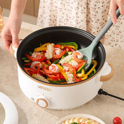 Thick 4L electric stir -fried cooking pot integrated multi -functional non -sticky electric pot household electric hot pot, boiled frying pot