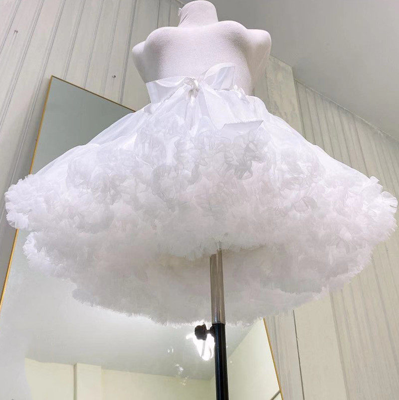 Skirt bracing lolita lolita gauze skirt super puffy violent soft gauze boneless petticoat cosplay cloud propped marshmallow