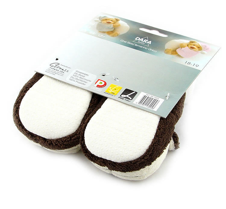 Pantoufles enfants en suède pour hiver - semelle coton - Ref 1010628 Image 11