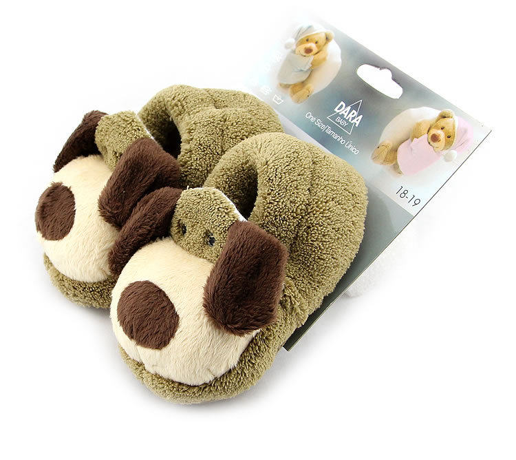 Pantoufles enfants en suède pour hiver - semelle coton - Ref 1010628 Image 13