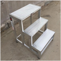 Customized aluminum alloy workshop pedal elevator stepper safety ladder household two or three steps