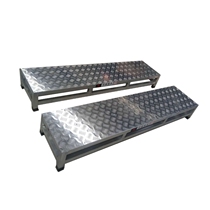 Customized aluminum alloy industrial walkway platform workshop equipment work platform pedal trailway safety climbing steps