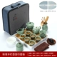 Чайный диск Da Sifang с порошком с Qing Ge Kiln Warler установите белый двойной двойной хранение и дренаж