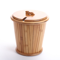 Small Number of Bamboo Tea Water Bucket of Wastewater Barrel Drain Bucket of tea Set accessories Tea slag Bucket Domestic water storage Bucket Gongfu Tea leaf Bucket