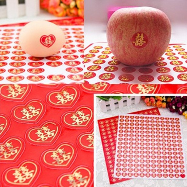 A piece of egg paste wedding with wedding seal post adhesive Festive Wordfruit Stickler full moon Festive Egg Paste