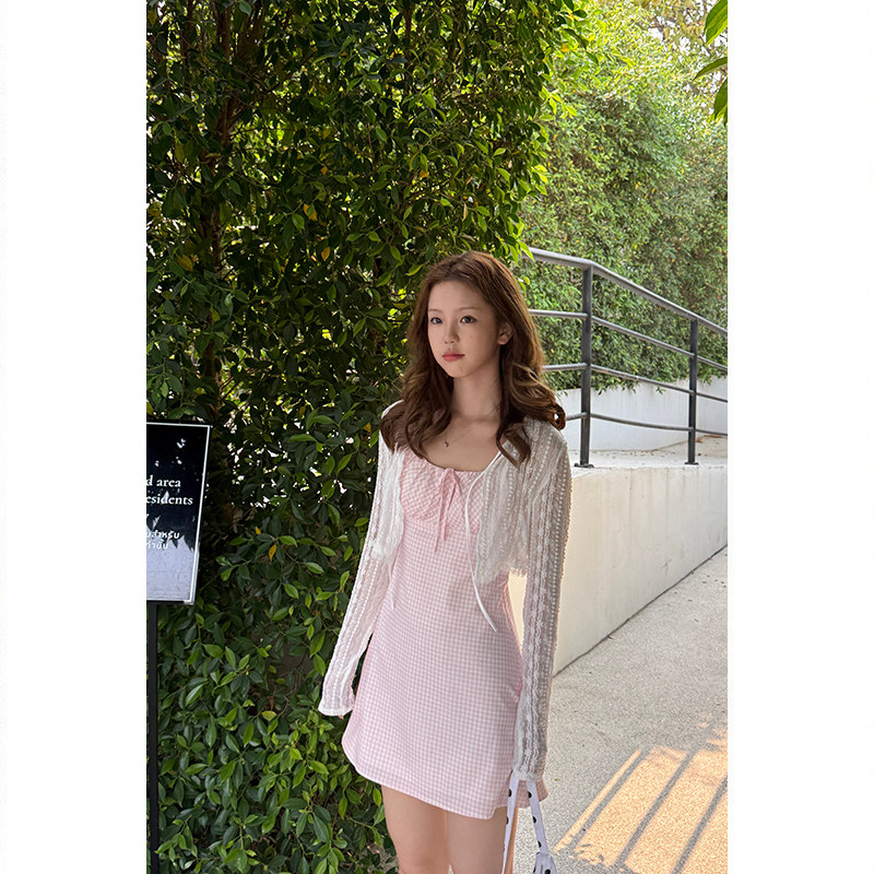 Tuuuh тонкий вязаный кардиган женский летний ажурный полупрозрачный короткий топ