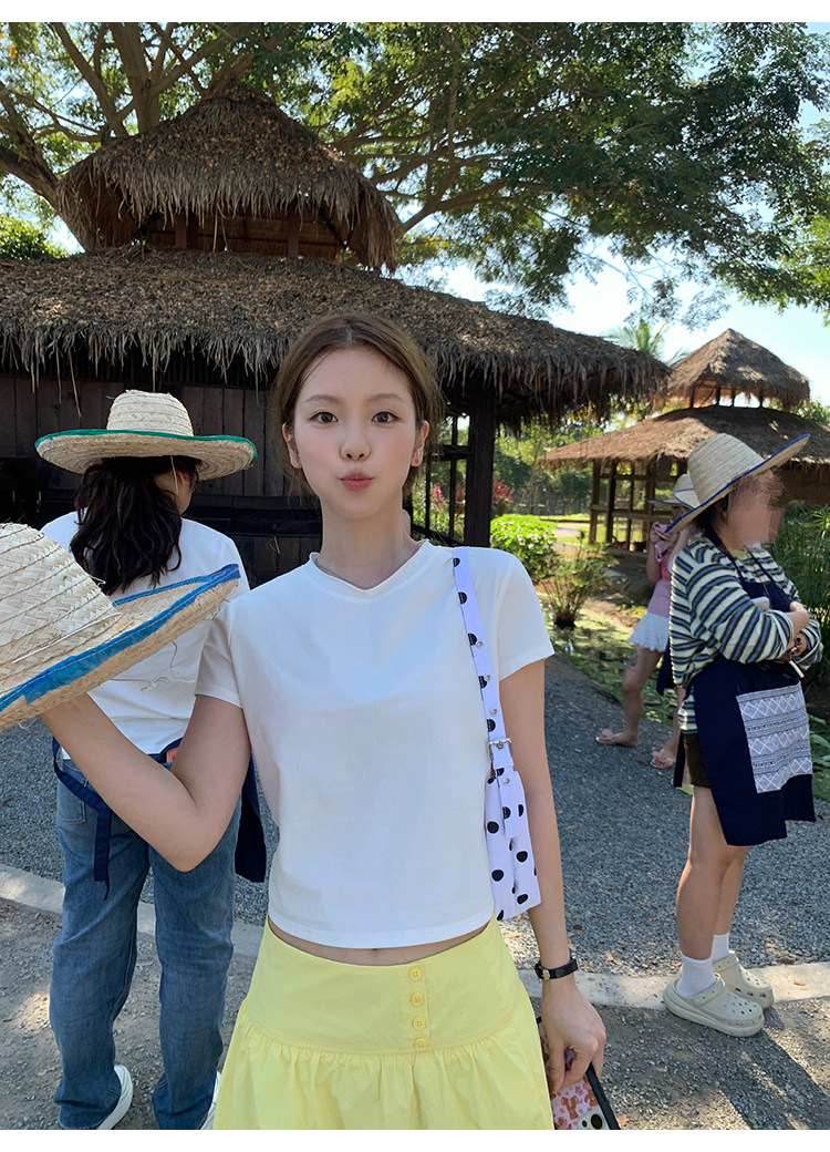 Tuuuh желтая юбка женская в стиле милых девочек весна-лето новая корейская универсальная стройнящая юбка