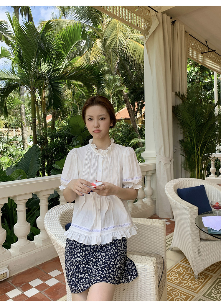 Tuuuh юбка полусолнце женская летняя А-силуэт с цветочным принтом средней посадки