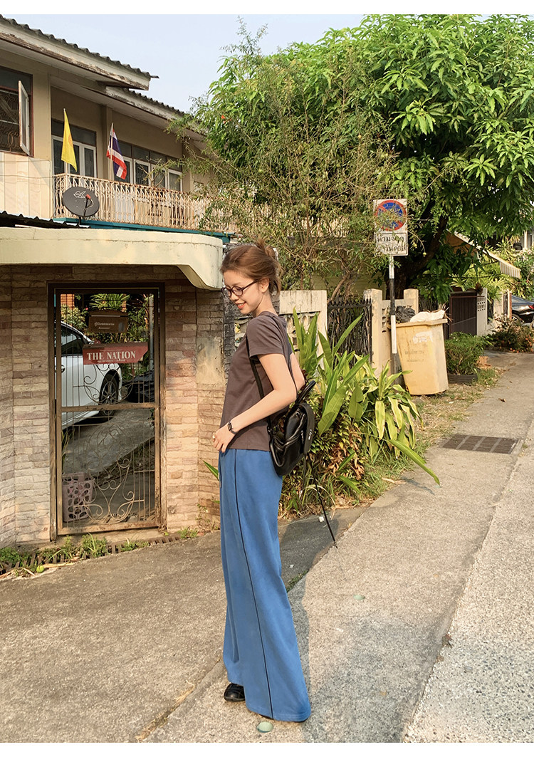 Tuuuh футболка женская с принтом собачки свободная с коротким рукавом 2026 летняя новинка американский ретро стиль