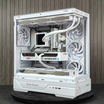 Huntkey Gx760A Tianxuan Pc Case Desktop Computer Case Atx Water Cooling Side Transparent Ocean View Computer Case