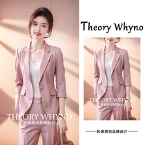 THEORY WHYNO light luxury high-end suit womens summer thin high-end fashion professional suit formal wear