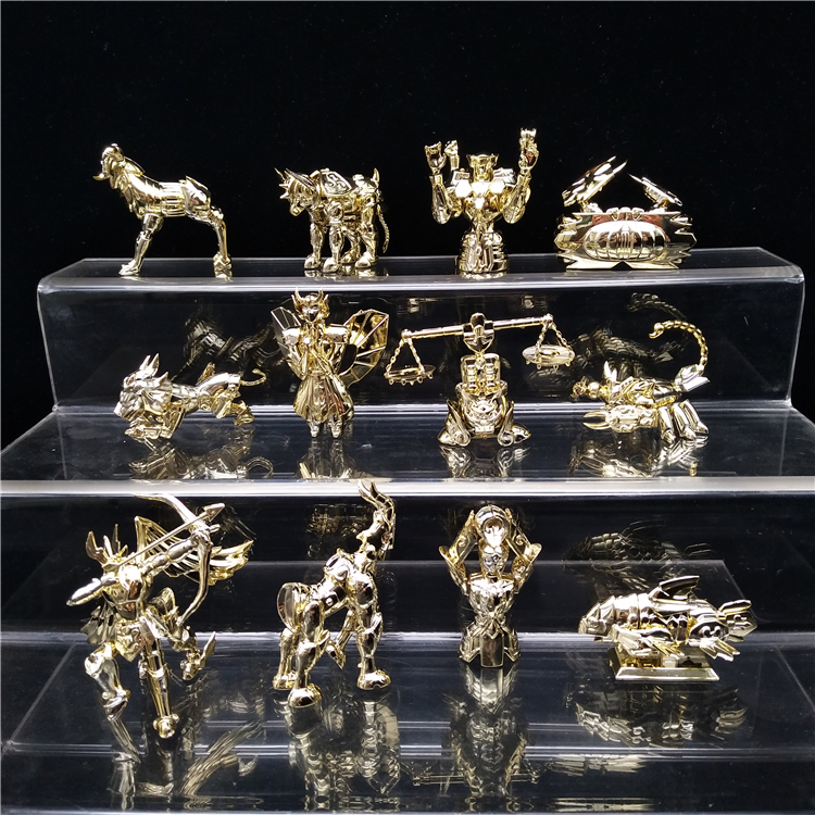 Spot Saint-Gladiator 12 Constellation Golden small saints mythical model Pendulum Cake Scene Adornment