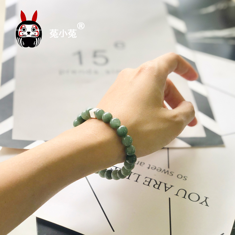 Rabbit A goods emerald jewels jewels from the horoscope of the horoscope and the Turbidity Qi and the Turbidity Qi Buddha Pearl Handstring