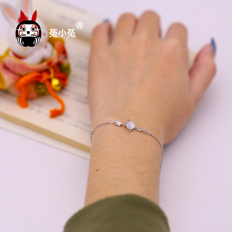 The 12 constellation of the planet of the Rabbit's Sako Xiaoxia constellation guards the waterproof silver bracelet and reverse the water impacts bracelet