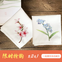 A Su embroidery DIY embroidery handkerchief kit for beginners with tool stitching tutorial spot