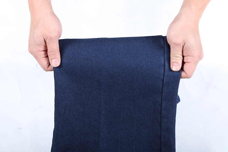 Mùa hè quần jean nam trung niên mới cao co giãn rộng quần jean ống suông nam