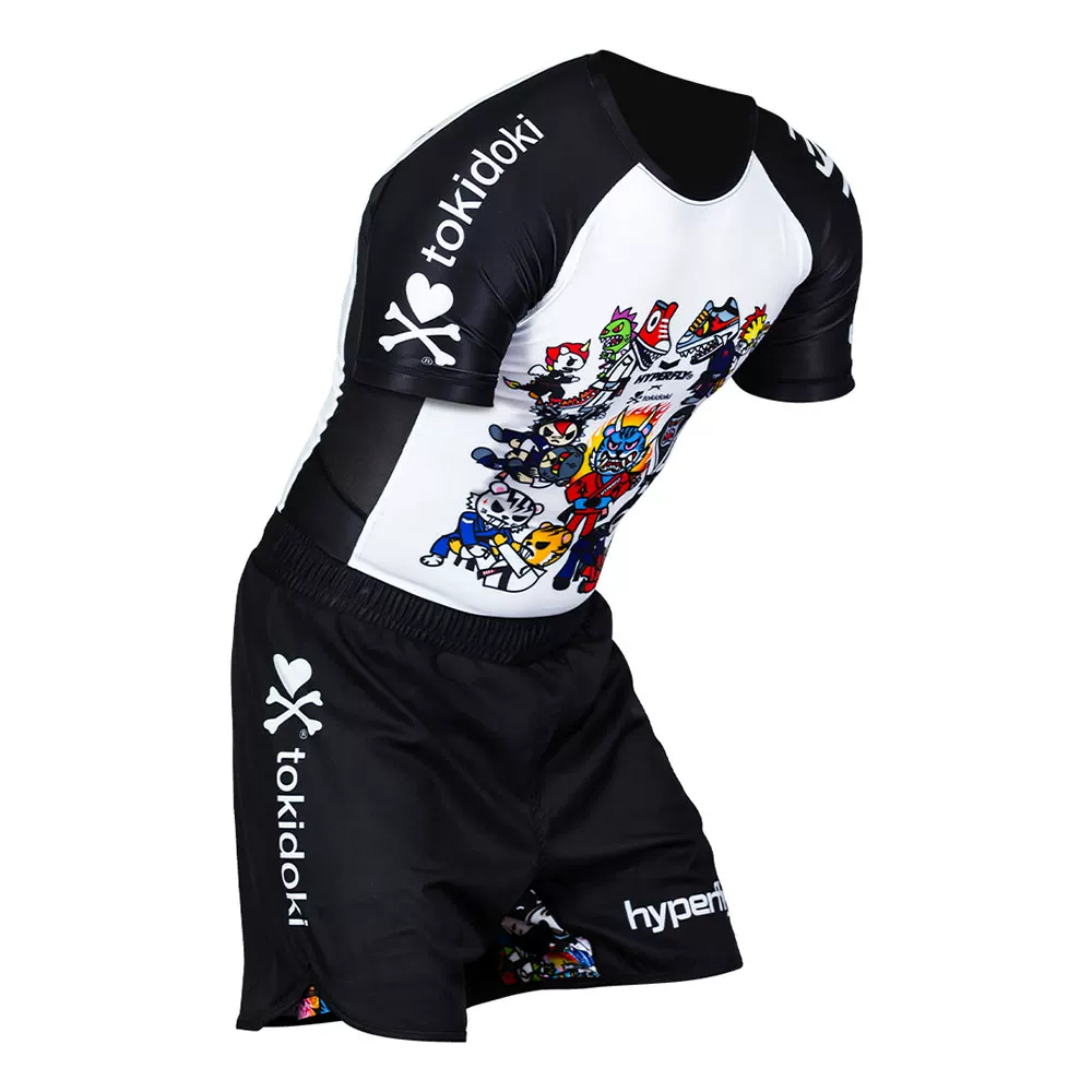 Гиперфлай Токидоки Rash Guard Бразилия Джиу-джитсу Мужчины и Женщины Одинаково коротким рукавом