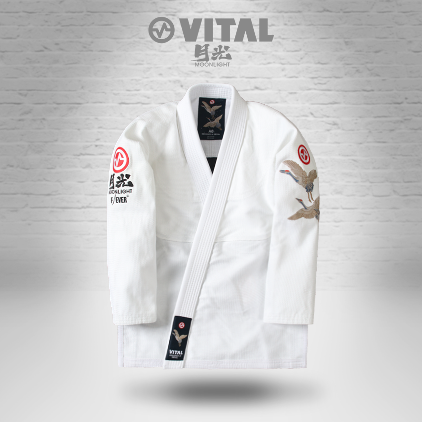 VITAL MOONLIGHT New Moonlight Brazilian Jiu-Jitsu white gi, ready for delivery on the same day, nationwide