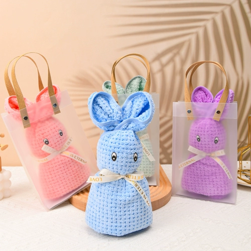 Кролик, рождественское полотенце, подарок на день рождения, делается под заказ, с печатью вашего логотипа