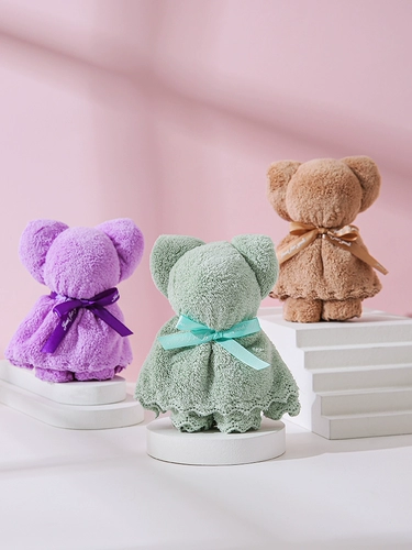 Полотенце для детского сада, с медвежатами, делается под заказ, с печатью вашего логотипа, подарок на день рождения