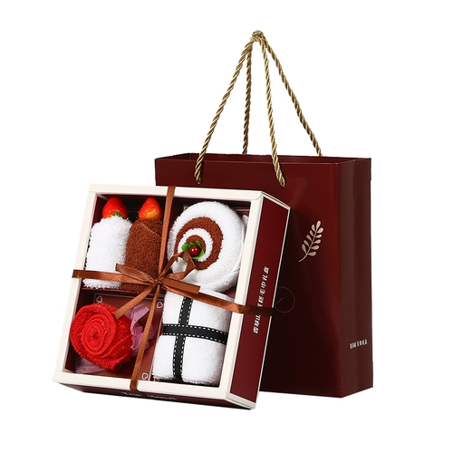 Свадебный свадебный умный подарок девушки практические подарки на день рождения подарки сотрудники Подарочная коробка Установите полотенце Небольшие подарки