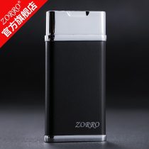 Zorro straight into inflatable windproof gas lighter creative personality ultra-thin gas lighter birthday to send boyfriend