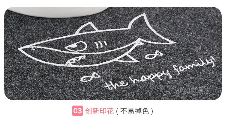 thảm sàn nhà vệ sinh nhà vệ sinh nhà vệ sinh mat không trượt thảm U-thấm polyester in mat tắm - Thảm sàn thảm chùi chân khách sạn