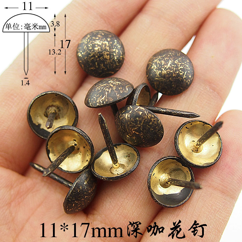 Antique móng tay đồng đồng Nails trang trí móng tay doornail sofa đinh đinh ghim tack tack bởi móng tay đồng cổ 11 * 24mm - Ghế sô pha ghế sofa gỗ kéo ra thành giường