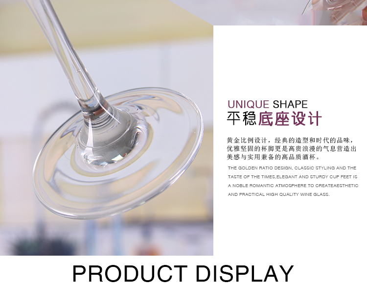 Chuyên nghiệp pha lê thủy tinh đỏ rượu thủy tinh ly rượu vang ly rượu vang bộ ly cocktail giá để rượu