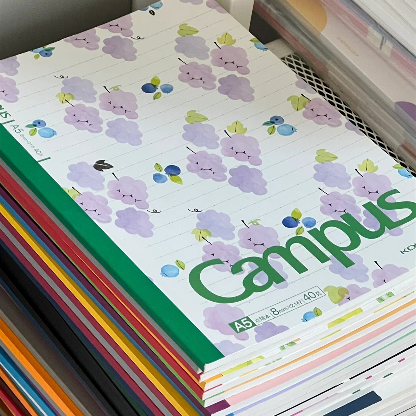 KOKUYO国誉笔记本Campus胶装本A5/B5学生用本子水果本做笔记手账