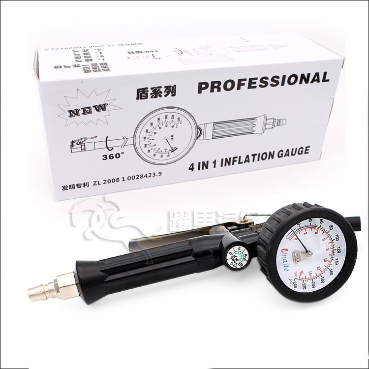 Taiwan pointer tire gas meter high precision pressure gauge car tire pressure gauge gas gun belt deflation