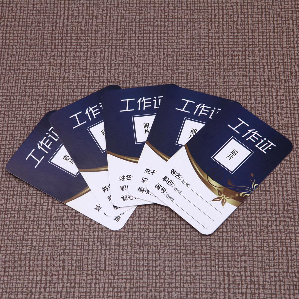 Spot supply printing work card certificate brand factory brand high-grade metal hardware protective cover paper core card hang tag