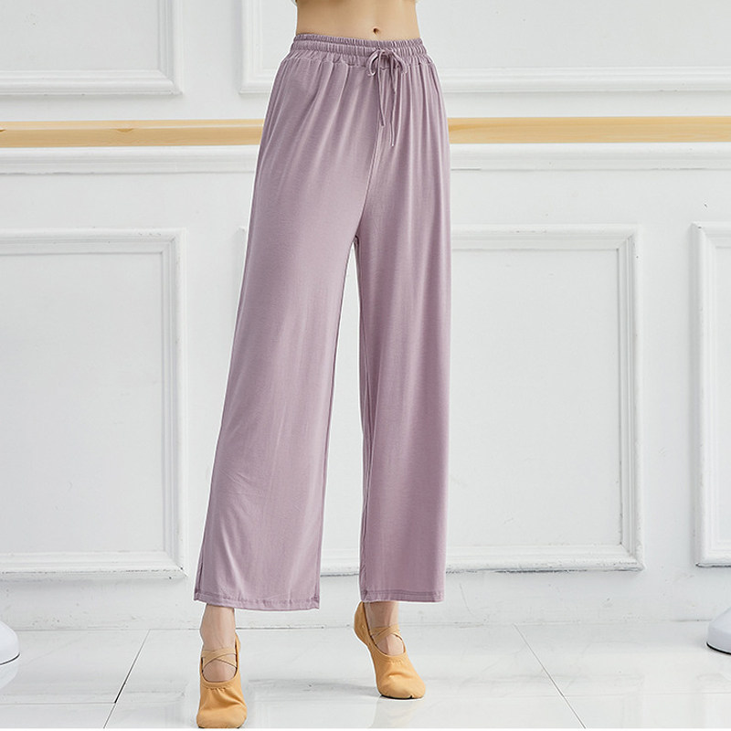 Dance Practice Pants Modern Dance Broadlegged Pants Female Ballet Classical China Latin Straight Drum Loose Modale Yoga Pants