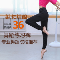 Poetry Peiyi dance pants Female shut-up pants radish pants Harem pants loose aerobics black body pants practice pants