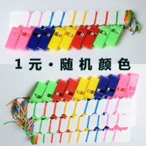 Plastic whistle color rope competition referee whistle fan whistle childrens toy whistle OK whistle BB whistle
