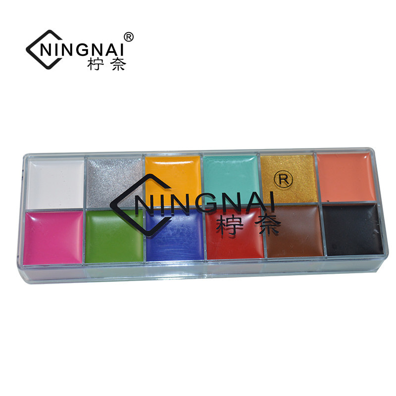 Halloween Cosmetics Oil Color 12 Color High quality No Easy to color Easy to remove makeup Color Colorful Clown color Pink