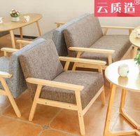 Cửa hàng trà 4S tráng miệng căn hộ kinh doanh văn phòng phòng ngủ sofa lười phòng khách nội thất văn phòng sofa ba người - FnB Furniture bàn chữ z