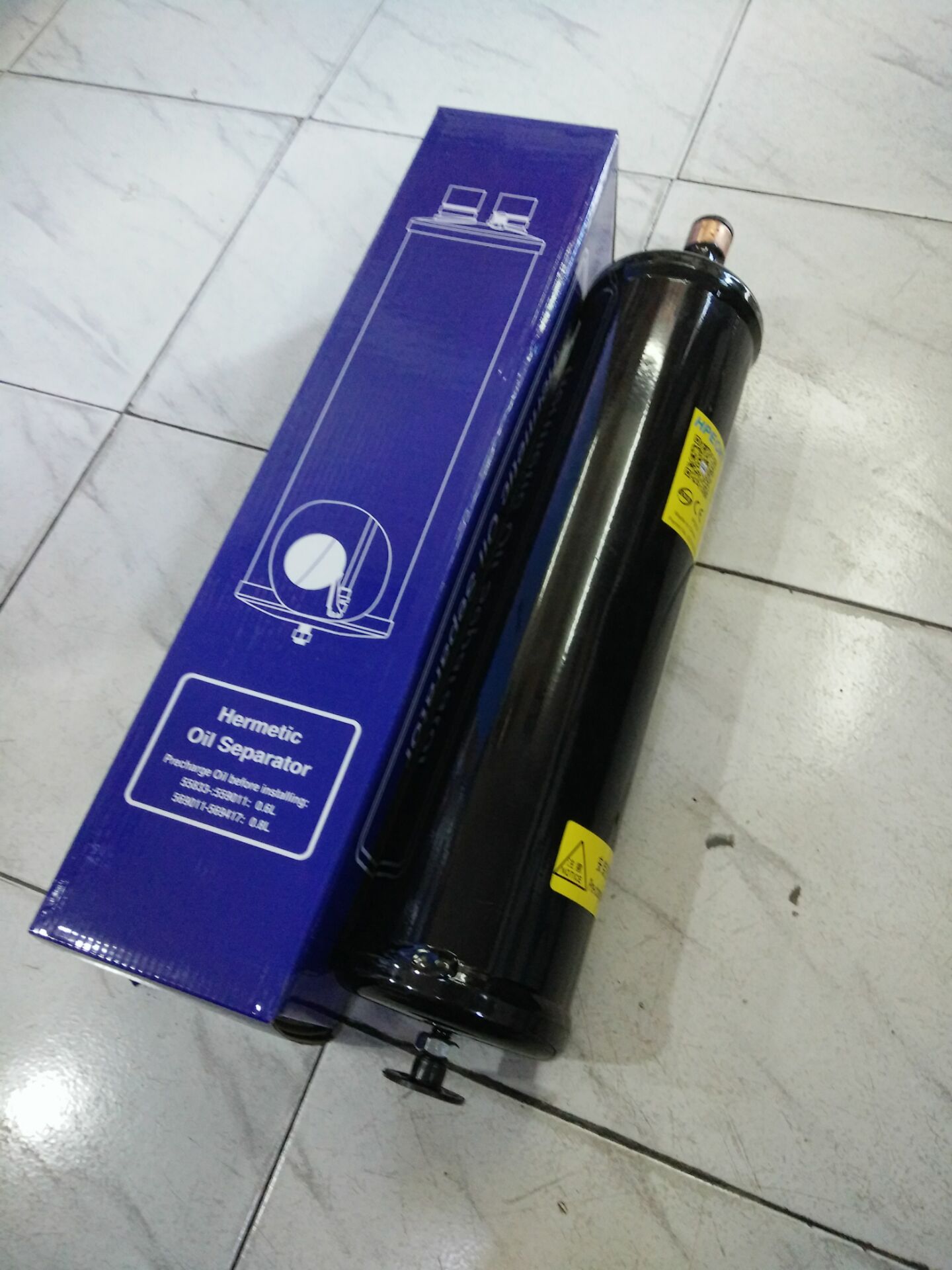 Cold storage air conditioning refrigeration equipment unit oil separator oil division PKW55889 28mm oil liquid oil and gas separator