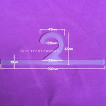 Plastic adhesive hook hanger adhesive hook bag hook sample adhesive hook transparent hook 20 2CM long Factory Direct