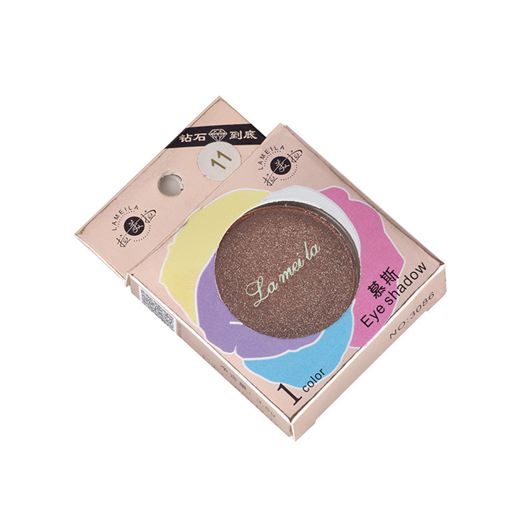 Clearance Pearlescent Eye Shadow Perpetual Pearlescent Monochrom Eyeshadow Earth Color Không Smudge Waterproof Eye Shadow Pan Nude Makeup Brush - Bóng mắt nhũ klavuu