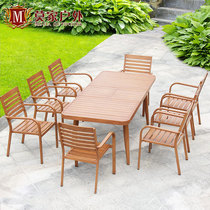 Mojia outdoor table and chair courtyard iron outdoor leisure combination milk tea cafe balcony aluminum alloy cast aluminum table and chair