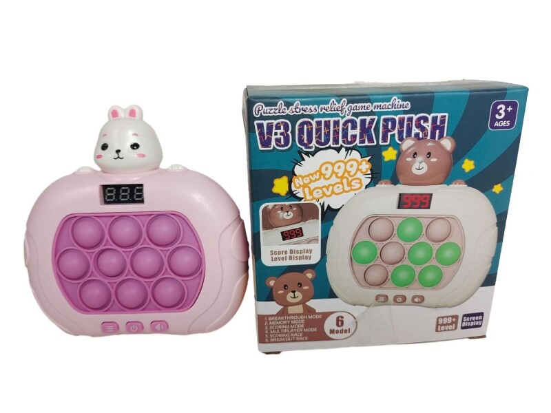 Light Up pop it Bubble Puzzle Game Machine Quick Push toys